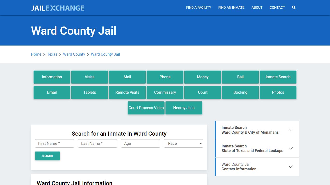 Ward County Jail Roster Lookup, TX, Inmate Search - Jail Exchange