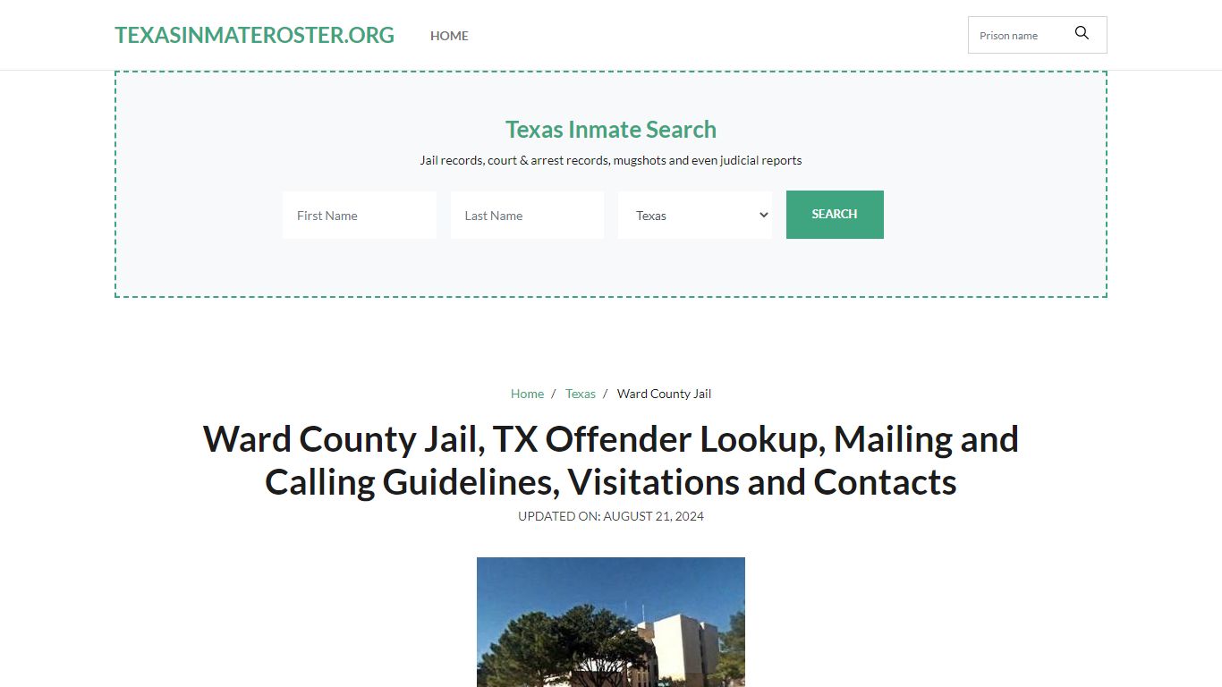 Ward County Jail - Texas Inmate Roster